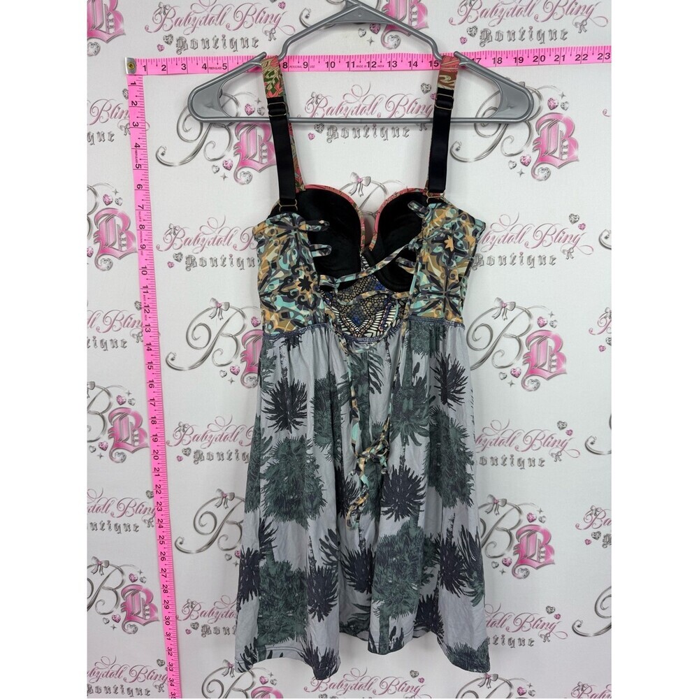 Maaji mini dress Multicolor Bustier Palm-Print Sundress - Picture 2 of 12